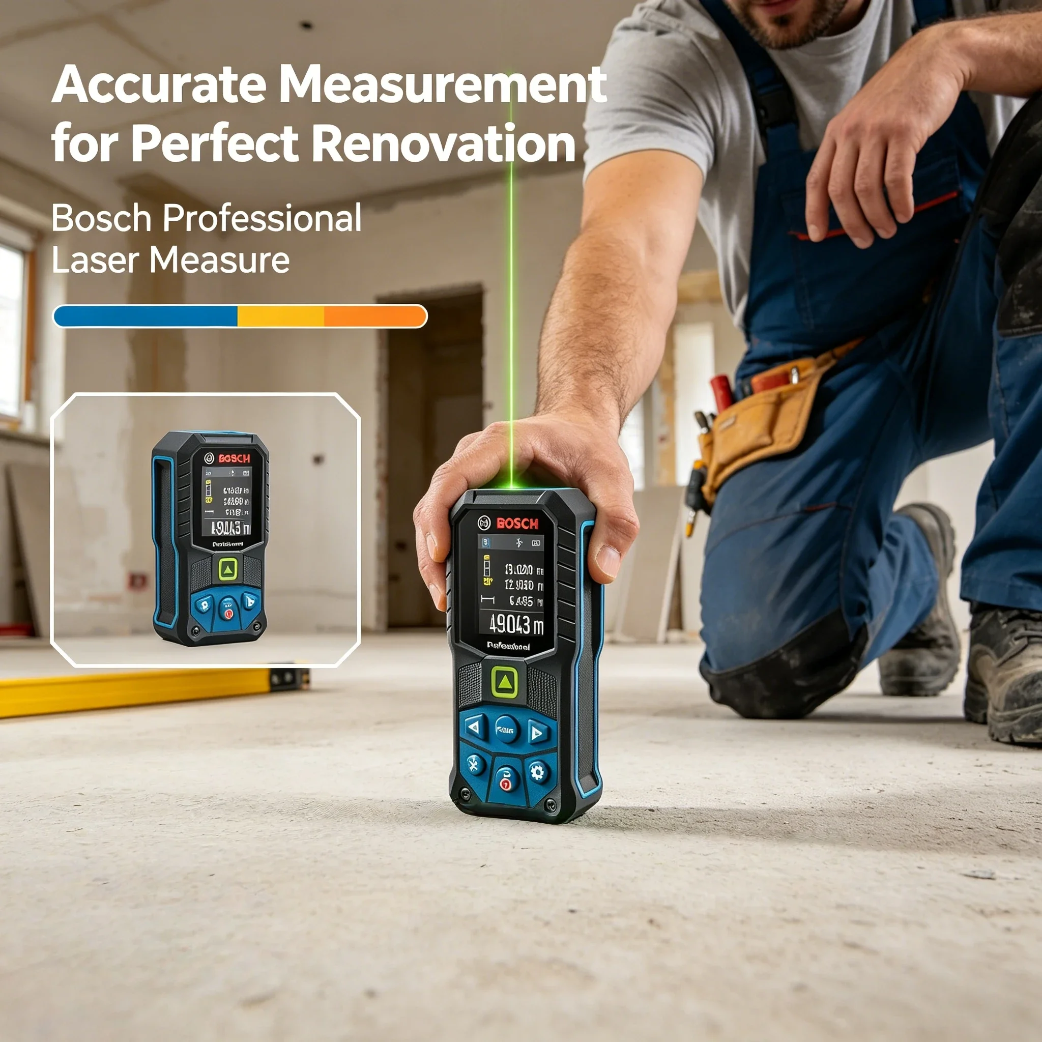 Laser Distance Measure - Bosch GLM 50-27 CG Pengukur Jarak