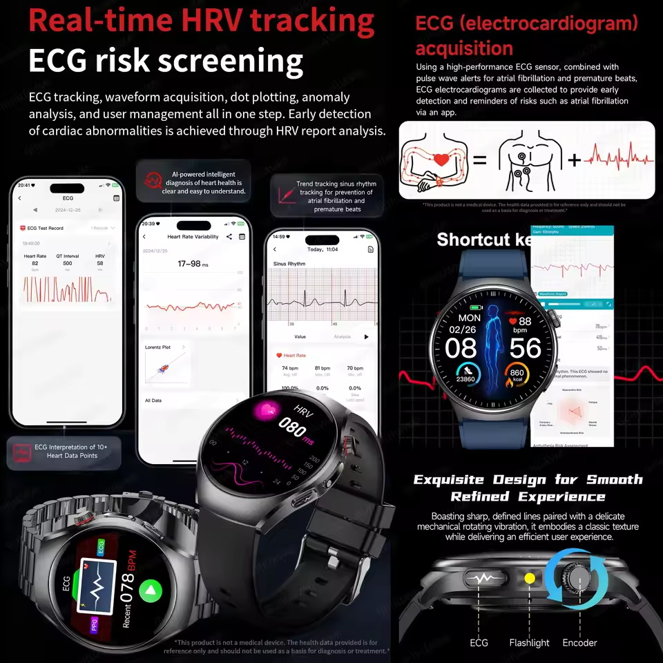 Jam Tangan Pintar EKG Akurat B - Laser Distance Measure ulasan dan harga