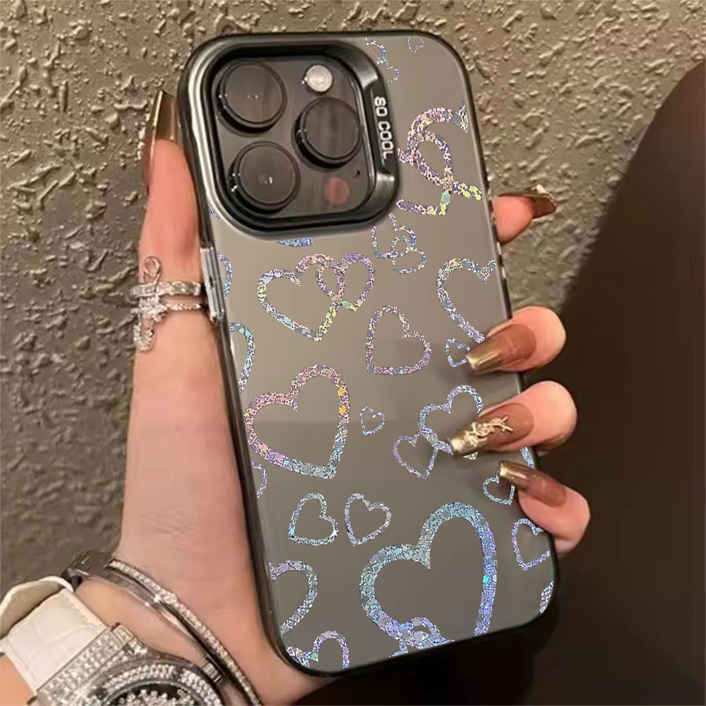 Casing dengan Motif Hati Berwa - Apple Iphone 15 Pro Max ulasan dan harga