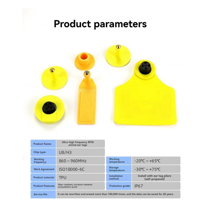 ELECT-100Pcs RFID Ear Tag Hewa - Election Electronics & Gadgets Store Woocommerce Theme ulasan dan harga