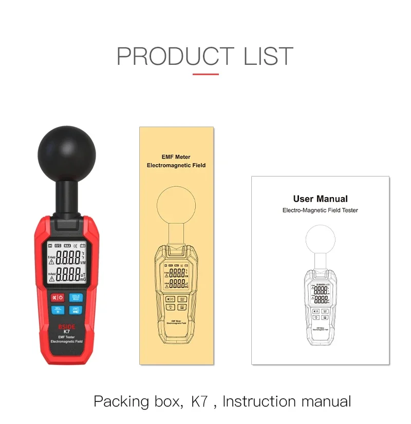 2025 EMF Meter Penguji Medan M - Electronics Quiz ulasan dan harga